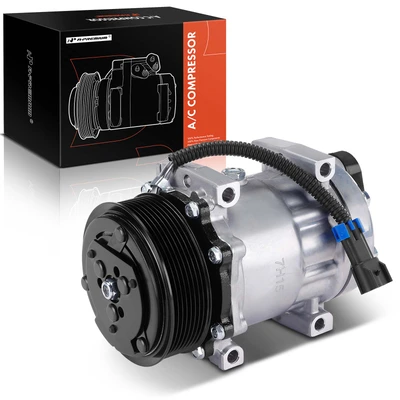 AC Compressor with Clutch & Pulley