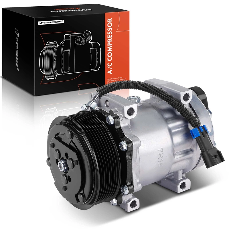 A-Premium AC compressor for 2000 Freightliner FL70