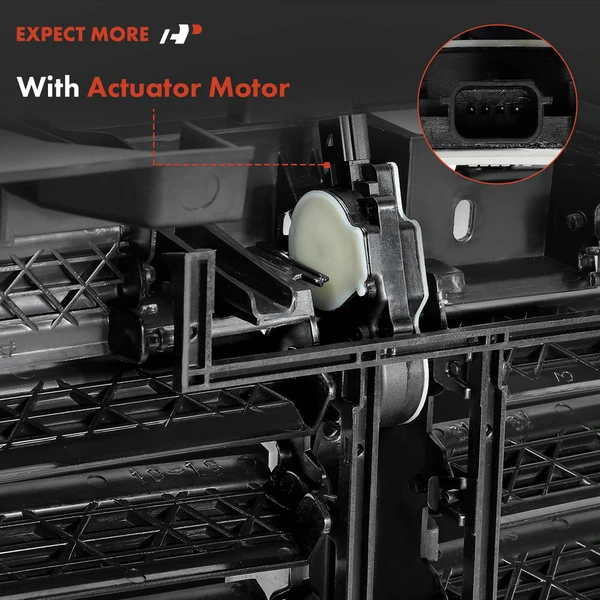 Upper Active Grille Shutter with Motor Assembly for Ford F-150 2018-2020