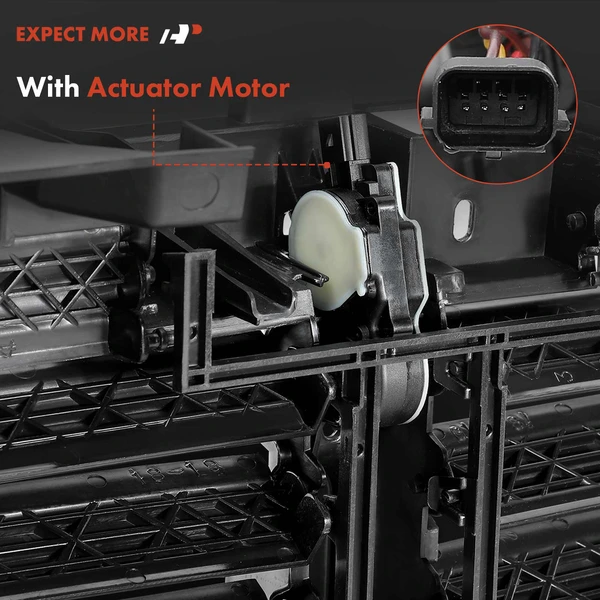 Active Grille Shutter with Motor Assembly for Lincoln MKZ 2017-2020