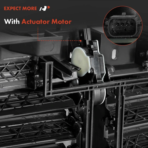 Lower Active Grille Shutter with Motor Assembly for Ford F-150 2018-2020