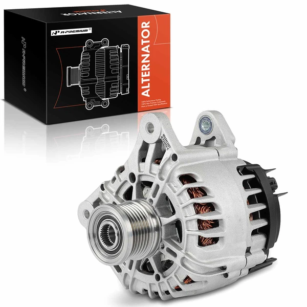 2017-2022 Nissan Rogue Sport Alternator 120A 12V Clockwise 6-Groove Pulley A-Premium APALT1156