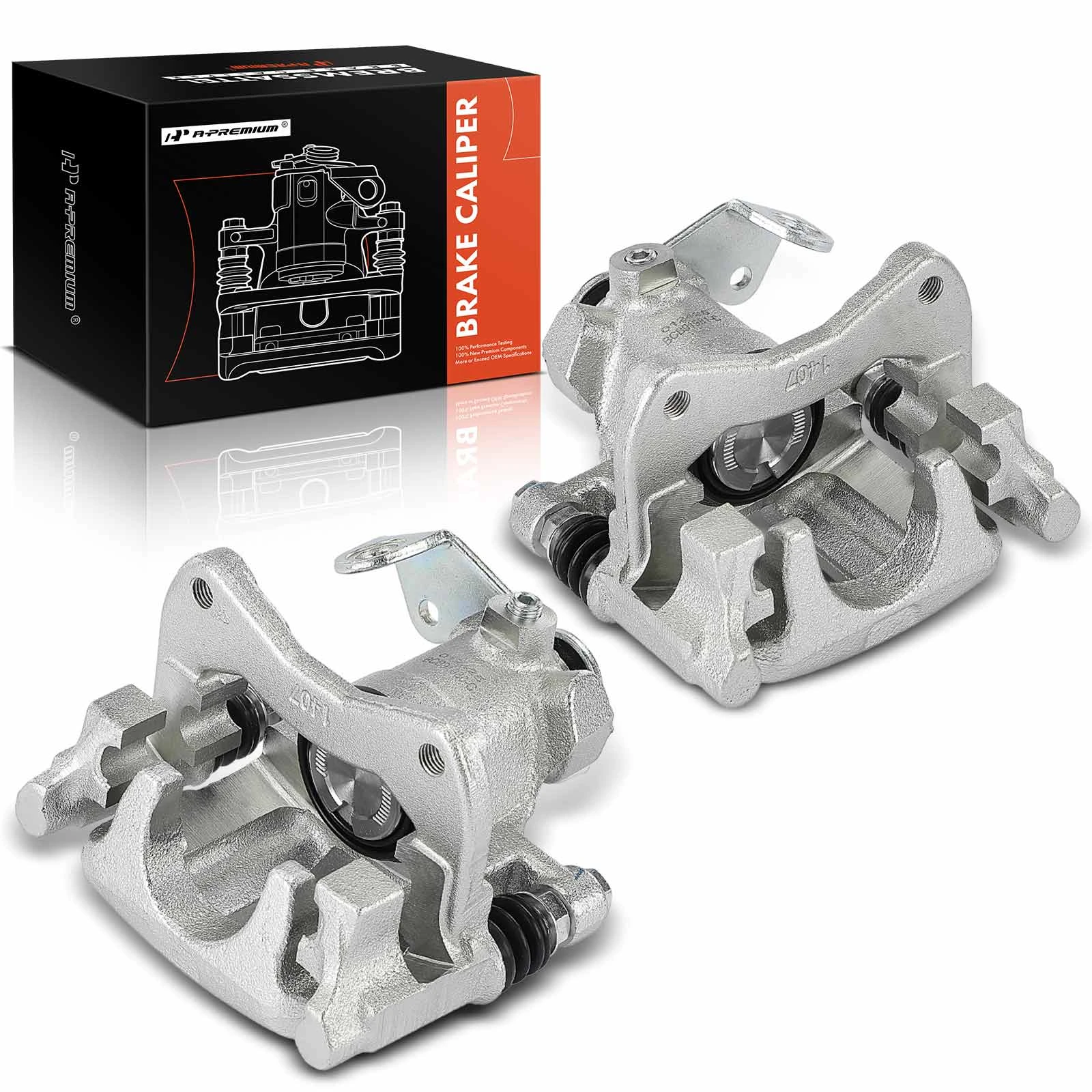 The A-premium 2-Pc Brake Caliper Rear Driver & Passenger 1-Piston A-Premium APBC4130 Image 