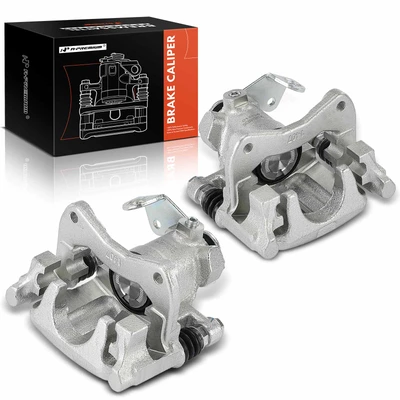 2 Pcs Rear Brake Caliper with Bracket