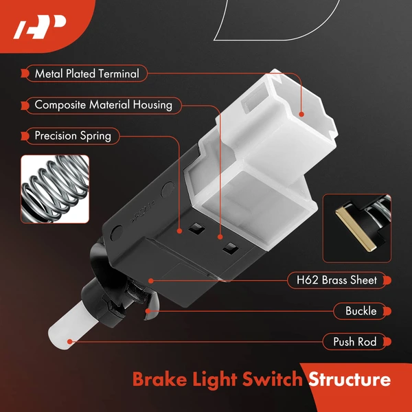 Brake Light Switch for Volvo 850 1993-1997 C70 1998-2004 S40 S70 S90 V40 V70 V90