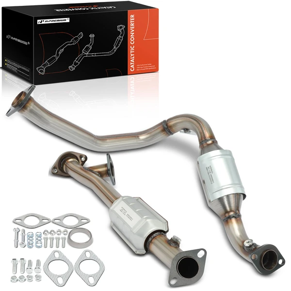 2-PC Catalytic Converter, Rear Side, Fit Federal Emissions, A-Premium APCCT499