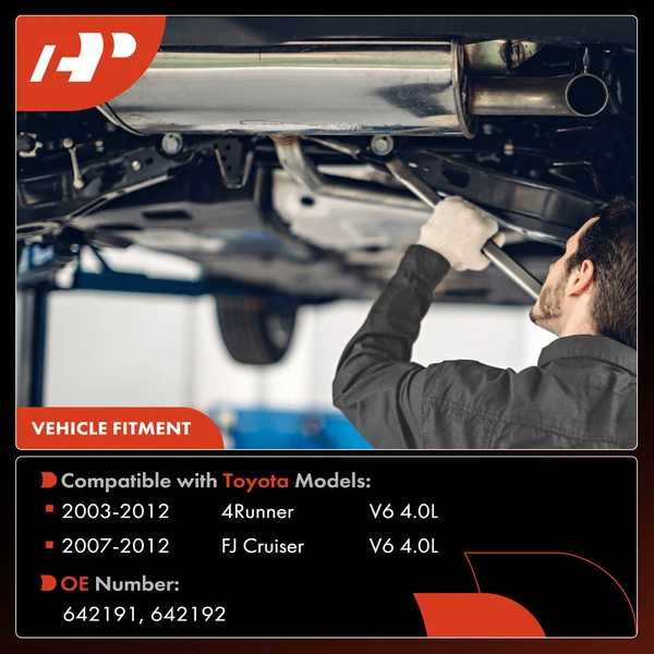 2-PC Catalytic Converter, Rear Side, Fit Federal Emissions, A-Premium APCCT499