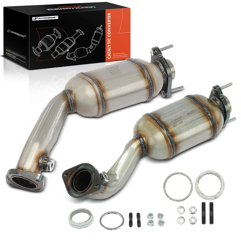 2-PC Catalytic Converter, Driver & Passenger, Fit Federal Emissions, A-Premium APCCT497