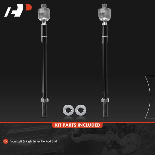 2 Pcs Front Inner Tie Rod End for Hyundai Elantra Tiburon Kia