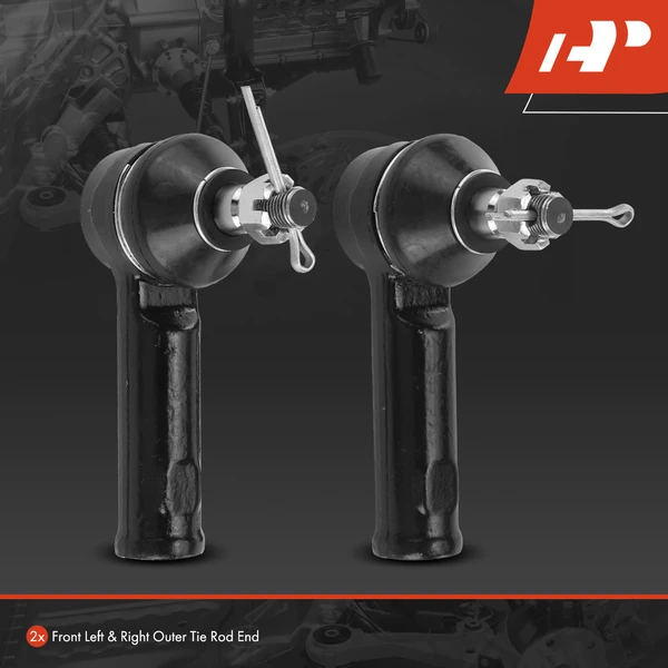 2 Pcs Front Outer Tie Rod End Kit for Ford Escape 01-09 Mazda Tribute Mercury