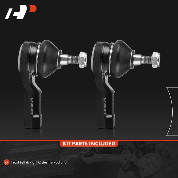 2 Pcs Front Outer Tie Rod End for Mitsubishi Eclipse 2006-2012 Galant Lancer