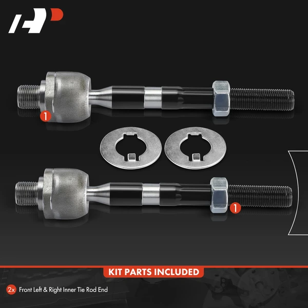 2 Pcs Front Inner Tie Rod End for Kia Sorento 2009 2011-2014