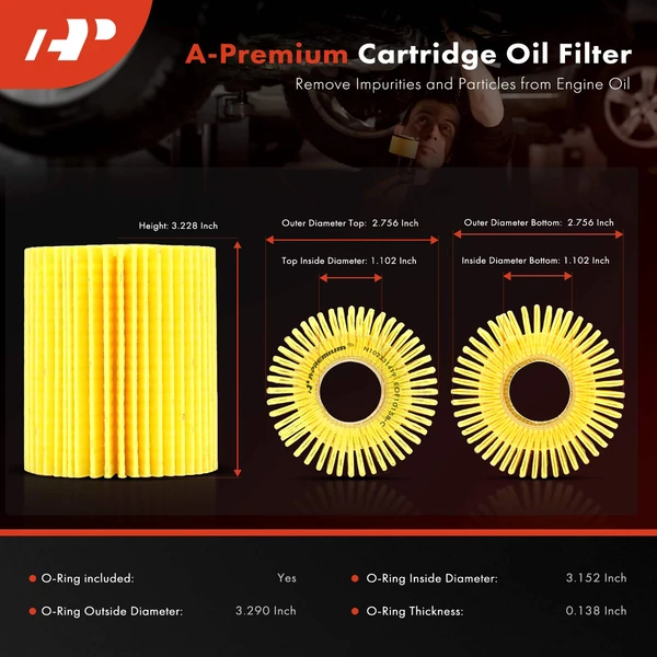 Engine Oil Filter for Toyota 4Runner FJ Cruiser Tundra Lexus GS350
