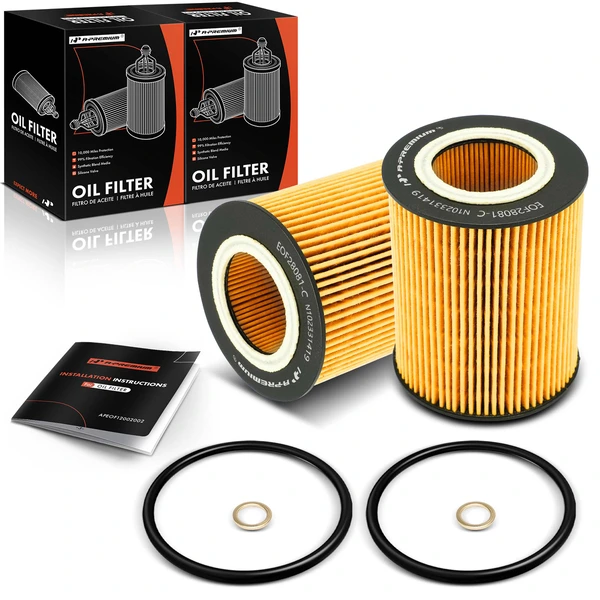 2 Pcs Engine Oil Filter for 2004-2006 BMW X3