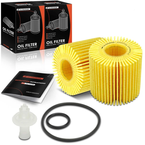 2 Pcs Engine Oil Filter for 2010-2014 2016-2017 Lotus Evora