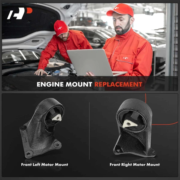 2-Pc Motor Mount, Front, A-Premium APEM992