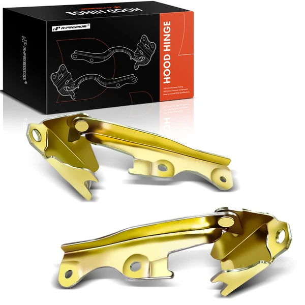 2 Pcs Front Driver & Passenger Hood Hinge for Mitsubishi Galant Eclipse Chrysler