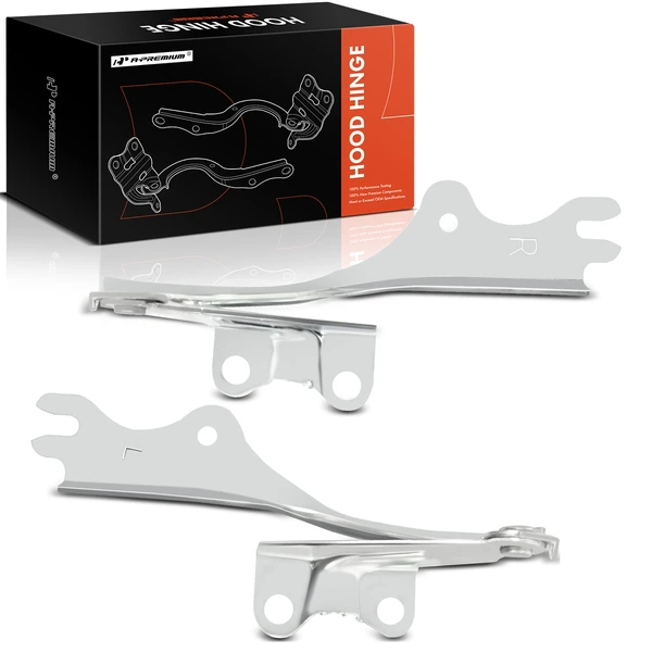 2 Pcs Front Driver & Passenger Hood Hinge for 2000-2006 Mazda MPV