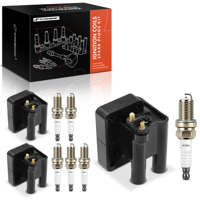 3 Pcs Ignition Coil & 6 Pcs IRIDIUM & Platinum Spark Plug Kit
