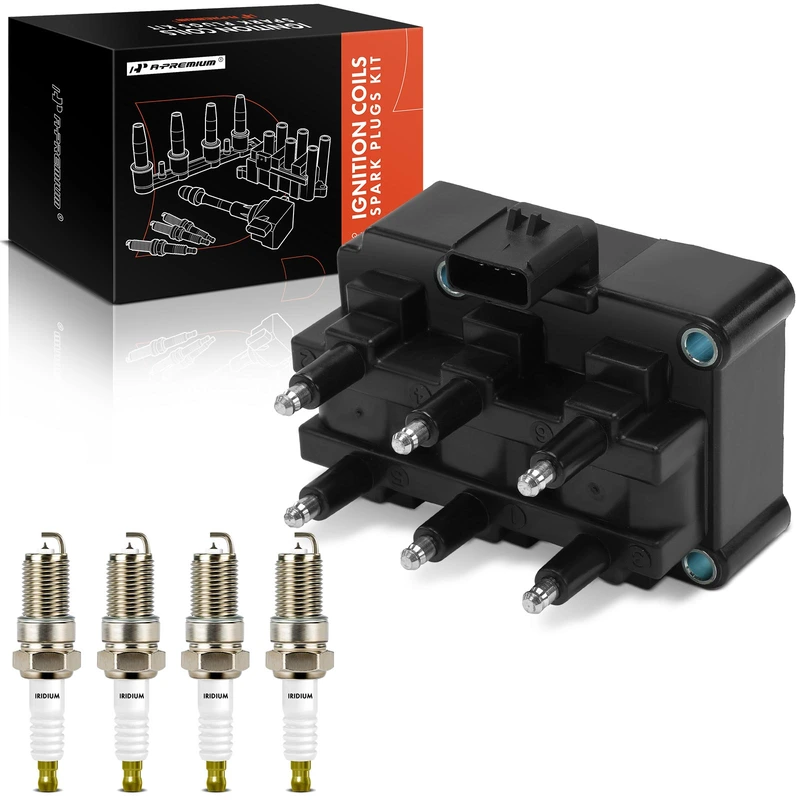 A-Premium  ignition coil &  spark plug kit for 1999 Plymouth Voyager