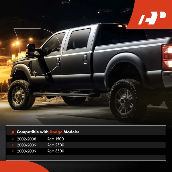 Driver & Passenger Mirror, Manual Adjustment, Non-Folding, Textured Black A-Premium APMI435