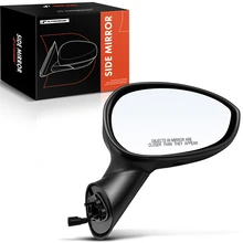 1-Pc Black (Paint to Match) Mirror, Right Passenger Side, Manual, Yes (Also fits Non-Heated) Heated, A-Premium APMI477