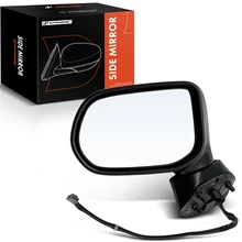 2006-2011 Honda Civic Left Driver Side Mirror, Powered 2006-2011 Honda Civic, Smooth Black A-Premium APMI480