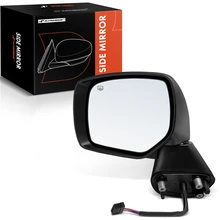2013-2014 Subaru XV Crosstrek Left Driver Side Mirror, Powered, with Heated, Smooth Black A-Premium APMI500