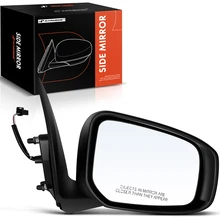 2014-2015 2017-2022 Mitsubishi Mirage Right Passenger Side Mirror, Powered 2014-2015 2017-2022 Mitsubishi Mirage, Smooth Black A-Premium APMI518