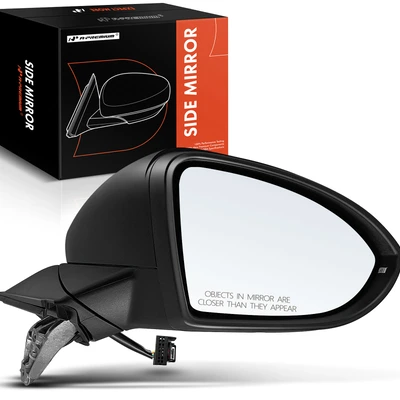 Passenger Black Power Heated Mirror Assembly