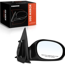 Passenger Black Manual Folding Mirror Assembly