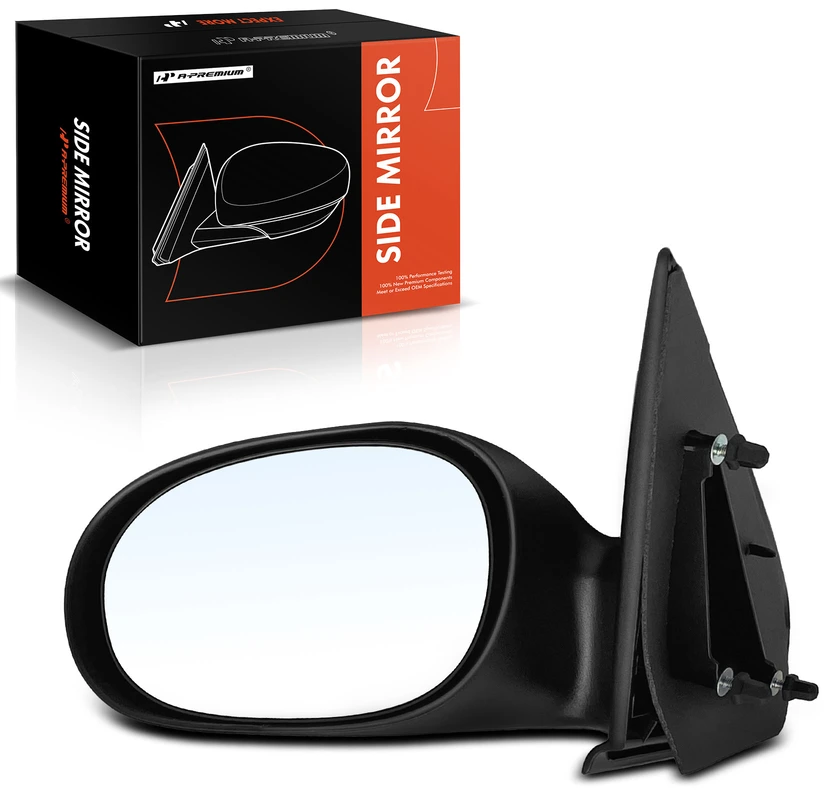 Driver Black Manual Folding Mirror Assembly for Dodge Neon 00-05 Plymouth Neon