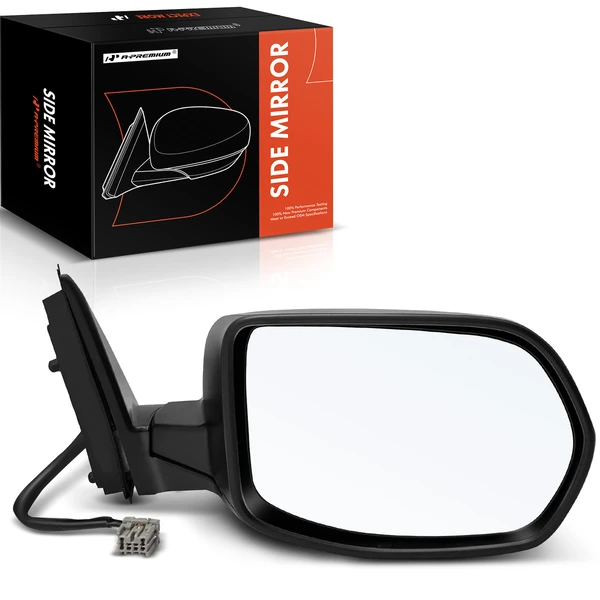 Right Passenger Side Mirror, Powered, Textured Black A-Premium APMI615
