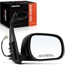 Passenger Black Manual Folding Mirror Assembly