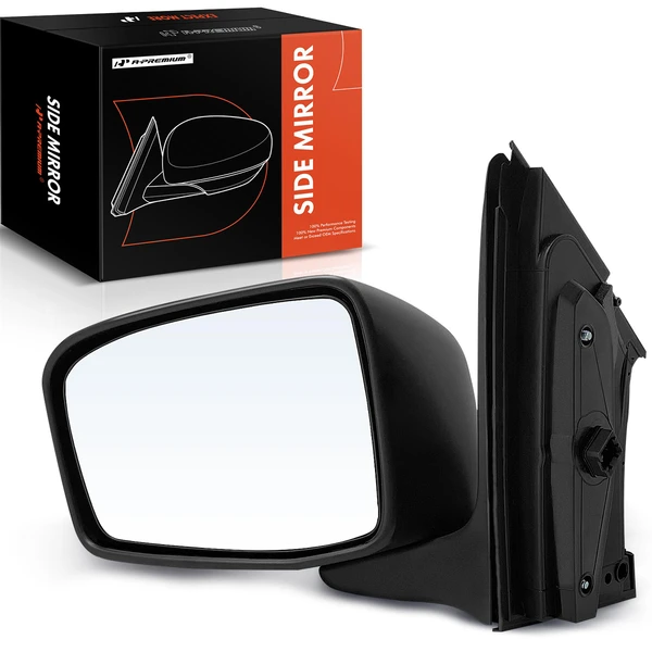 2005-2010 Honda Odyssey Left Driver Side Mirror, with Heating, Power Adjustment, Manual Folding, Textured Black A-Premium APMI634