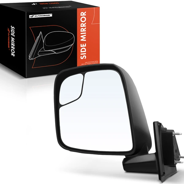 2013-2021 Nissan NV200 Left Driver Side Mirror, Manual, Textured Black A-Premium APMI640