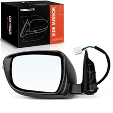 2014-2016 Nissan Rogue Left Driver Side Mirror, Powered 2014-2016 Nissan Rogue, Smooth Black A-Premium APMI650