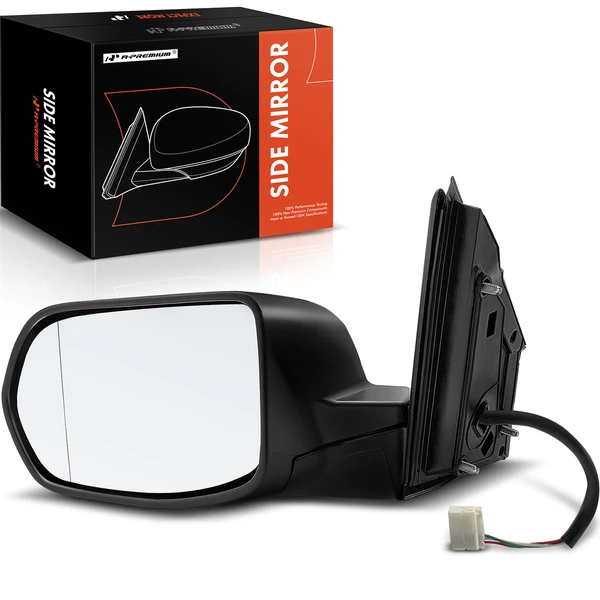2012-2016 Honda CR-V Left Driver Side Mirror, Powered, Textured Black A-Premium APMI664
