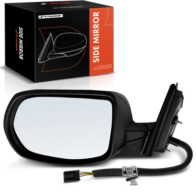 Driver Black Manual Folding Mirror Assembly