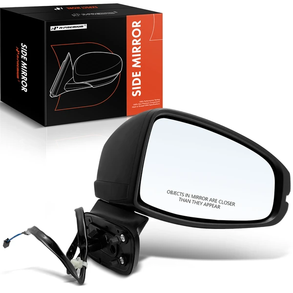 2015-2020 Honda Fit Right Passenger Side Mirror, Powered, Smooth Black A-Premium APMI688