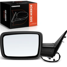 1-Pc Textured Black Mirror, Left Driver Side, Manual, Yes (Also fits Non-Heated) Heated, A-Premium APMI710