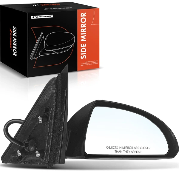 Right Passenger Side Mirror, Powered, Smooth Black A-Premium APMI719