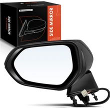 2020-2022 Toyota Corolla Left Driver Side Mirror, Powered, with Heated, Smooth Black A-Premium APMI722