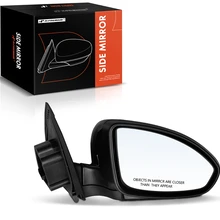 Passenger Black Manual Folding Mirror Assembly