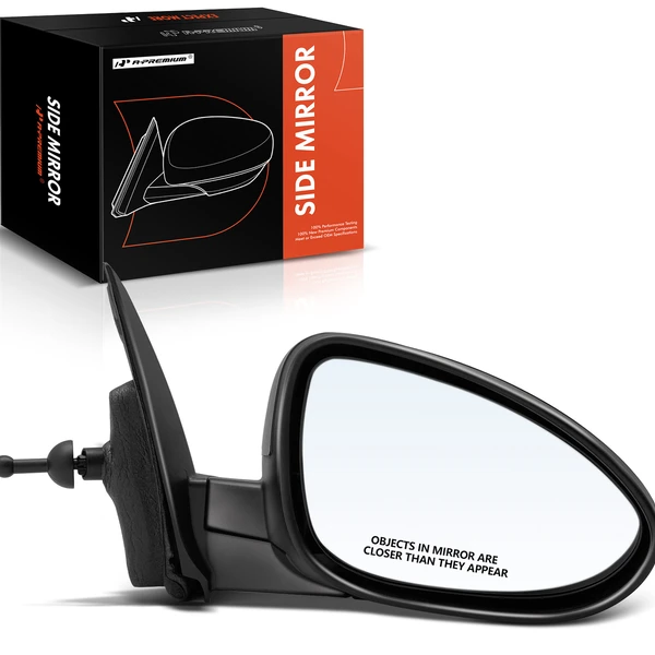 2012-2020 Chevrolet Sonic Right Passenger Side Mirror, Manual 2012-2020 Chevrolet Sonic, Smooth Black A-Premium APMI729