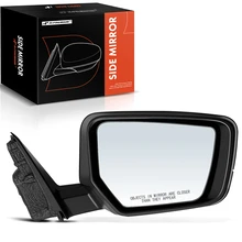 Passenger Smooth Black Manual Folding Mirror Assembly