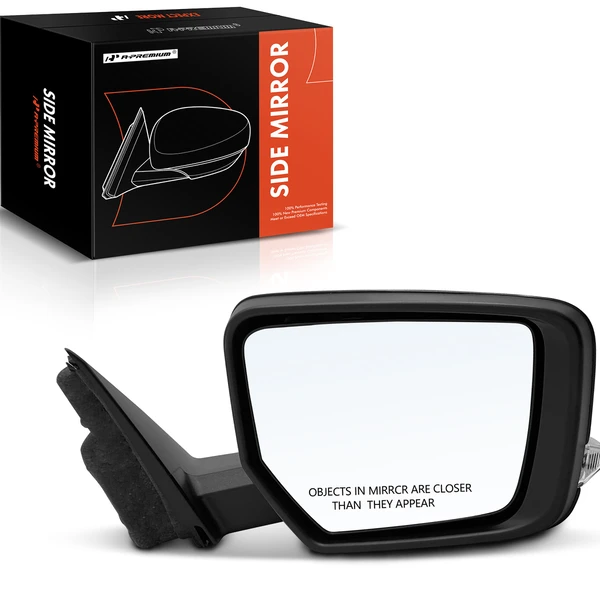 2014-2020 Chevrolet Impala Right Passenger Side Mirror, Powered, with Heated, Smooth Black A-Premium APMI737