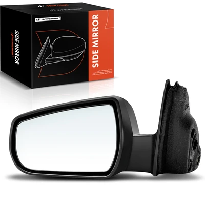 Left Driver Side Mirror, with Heating, Power Adjustment, Manual Folding, Textured Black A-Premium APMI739