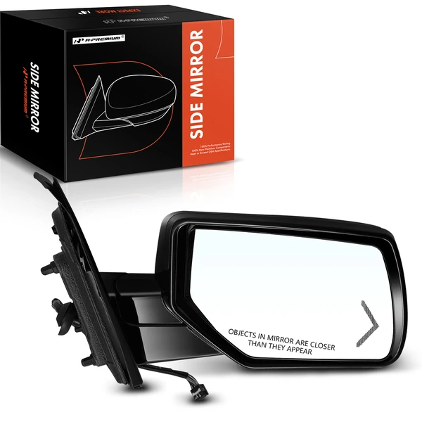 2015-2020 GMC Yukon Right Passenger Side Mirror, Powered, with Heated, Chrome A-Premium APMI763