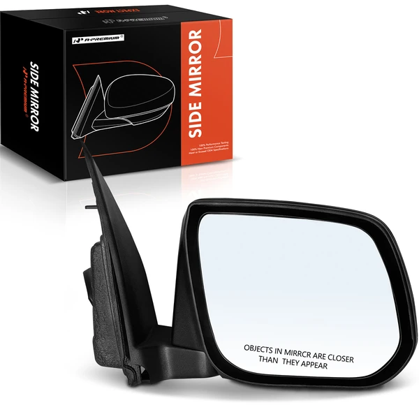 Right Passenger Side Mirror, Powered, Smooth Black A-Premium APMI766